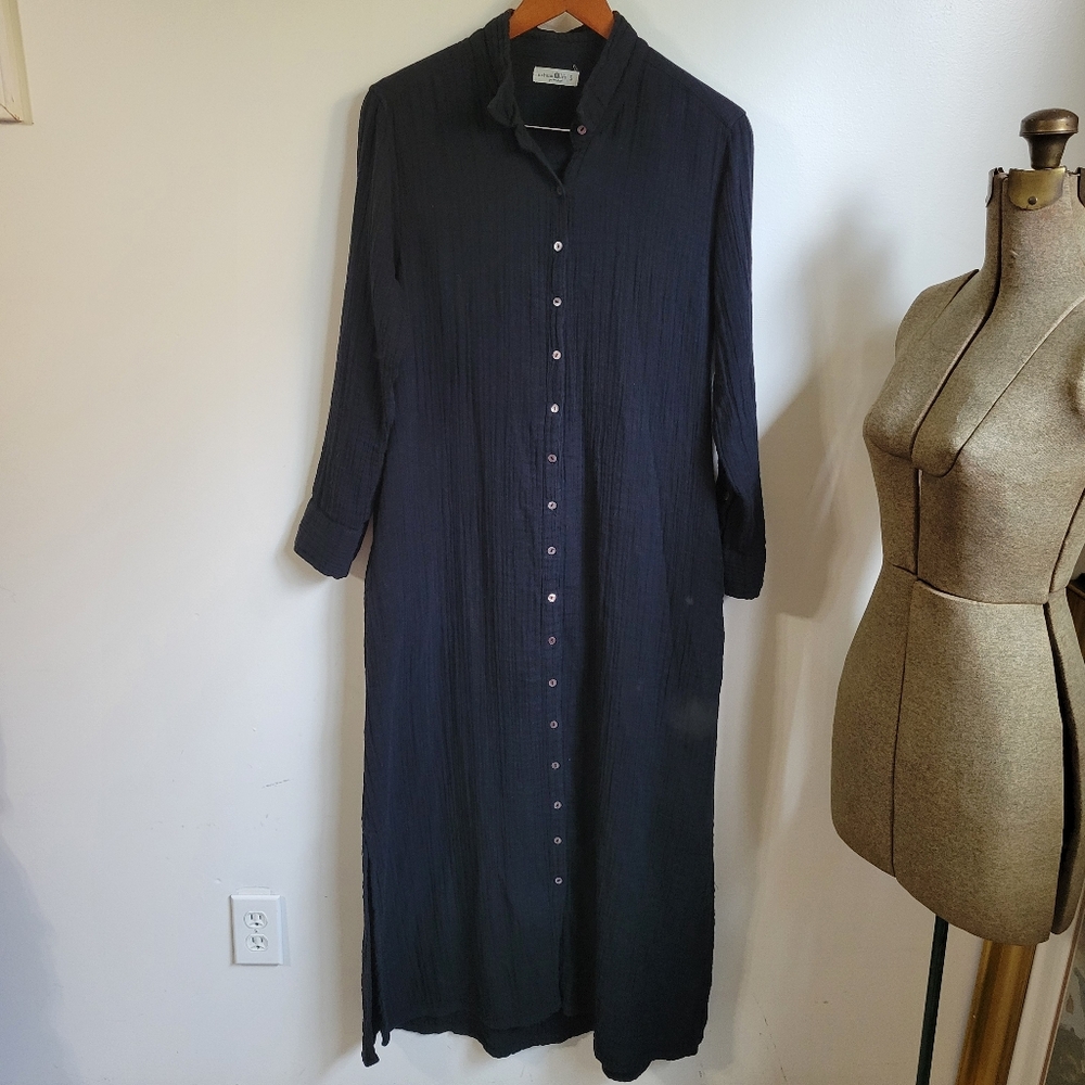 Natural Life Drew Gauze Shirt Dress Size Small - Picture 2 of 7